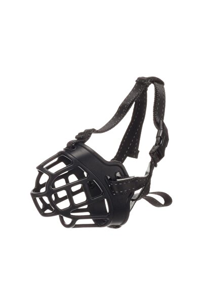 Flamingo ADJUSTABLE DOG MUZZLE SILICONE BENZO XXL BLACK 14CM 52-76CM