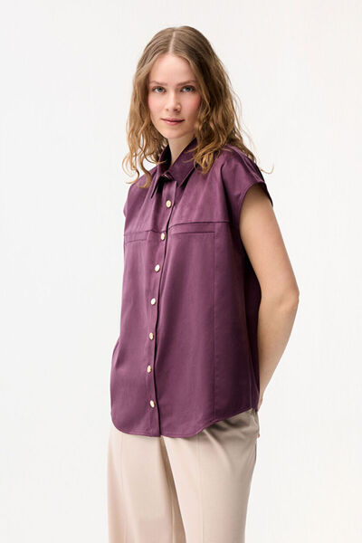 Love My Body Kolsuz Cep Detaylı Süet Yelek