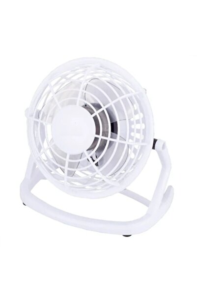 OEM Table/car fan with USB, 10 cm, white