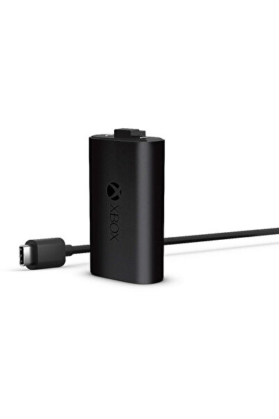 MICROSOFT Kit Xbox Play & Charge, încărcător (negru, incl. cablu USB-C)