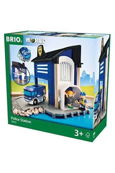BRIO Polizeistation mit Einsatzfahrzeug - 33813