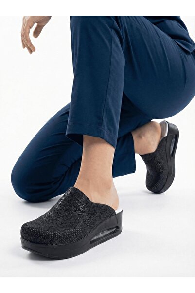 Dr. Mitra Orthopedic Air Taban Sabo Slipper Nurse Doctor Medical Daily 406 Black