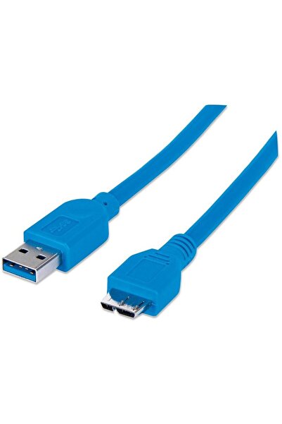 Techly Cablu SuperSpeed ​​USB 3.0, mufă A mascul la mufă micro-B mascul, 1 m,...