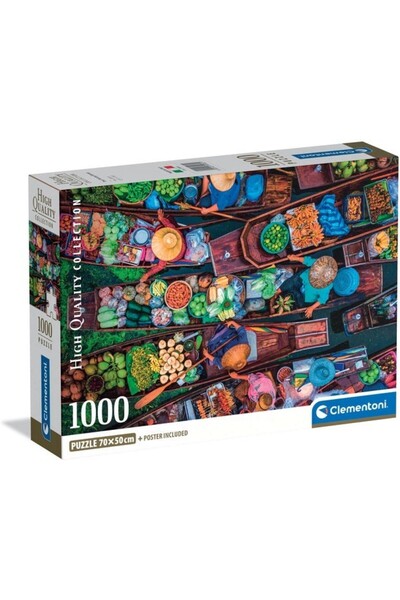 CLEMENTONI Puzzle 1000 piese - Thai Floating Market (Clementoni-39932)