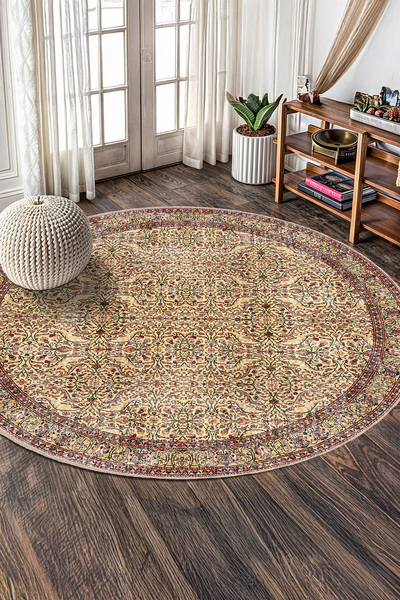 BigArts Home Renkli Etnik Vintage Desenli Kaymaz Taban Yıkanabilir Salon Mutf...