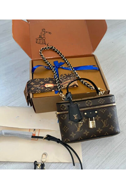 GENERAL Luxury Leather bag – shoulder and hand bag – brown color – with an el...