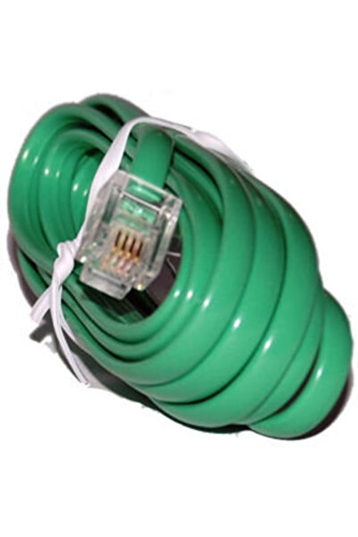 Generic GREEN TELEPHONE EXTENSION CABLE 2M