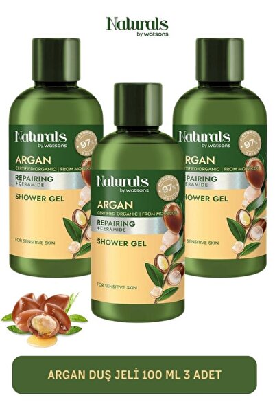 Naturals By Watsons Argan Duş Jeli 100 ml 3 Adet