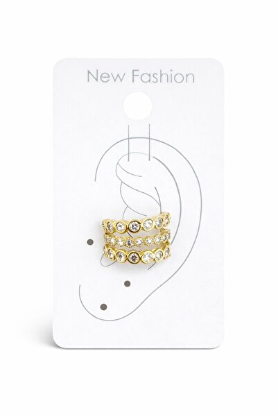 Vipfoni Elegant Zircon Stone Studded Cartilage Steel Earrings