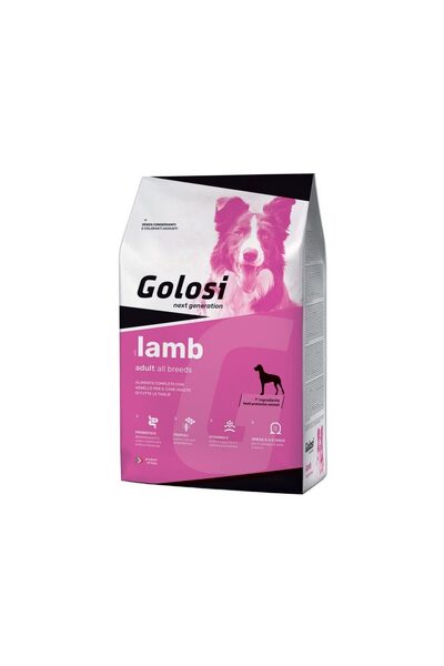 Golosi PREMIUM DRY FOOD FOR ADULT DOGS LAMB 12KG