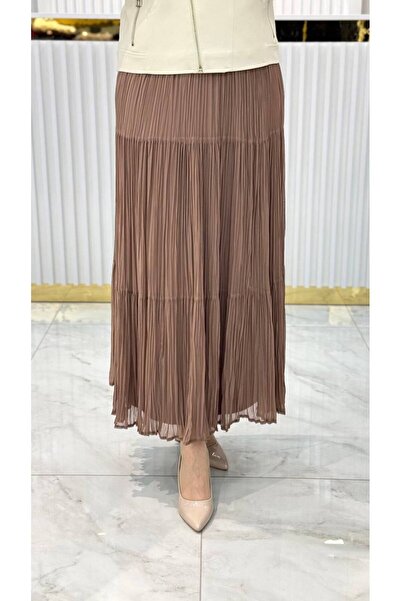 YARIŞ Φούστα σιφόν με πιέτες