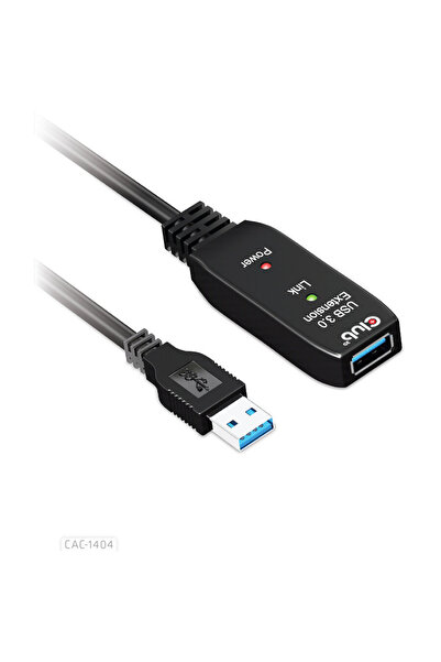 Club 3D Cablu repetor activ CLUB3D USB 3.2 Gen1, 5 m / 16,4 ft, M/F, 28 AWG