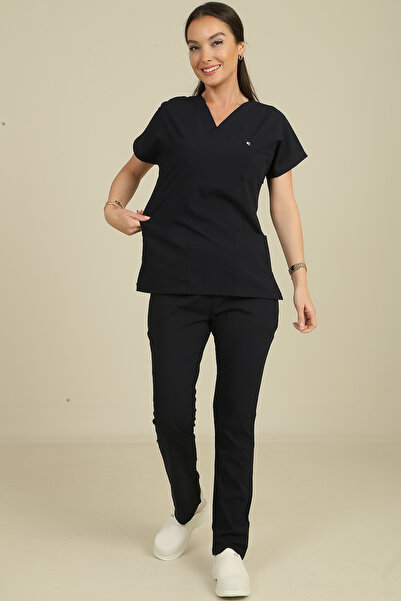 DENİZ İŞ طقم ياراساكول ليندا سكرابس للنساء - أزرق داكن