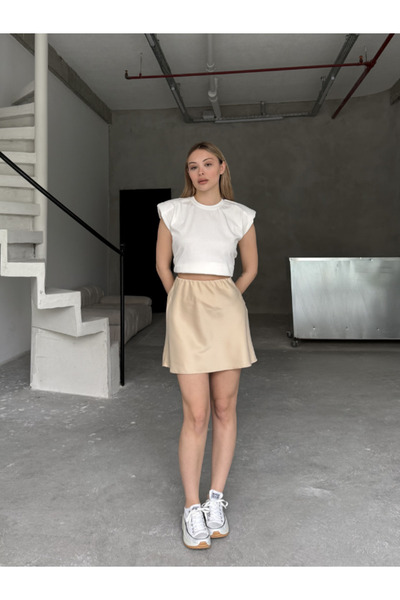 thelowely Short Satin Skirt