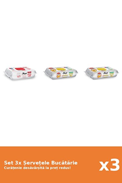 Sleepy Set 3 Șervețele Bucătărie Sleepy: Clasic