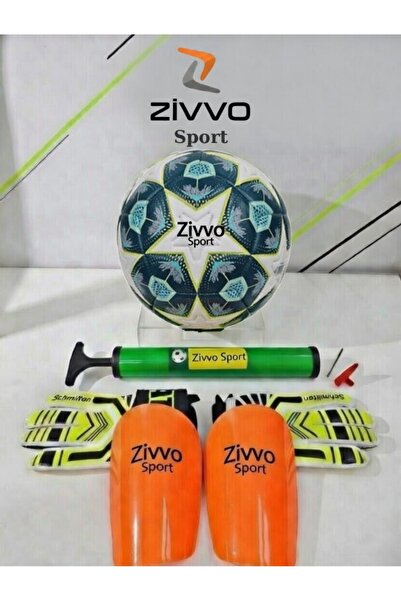 Zivvo Futbol Seti 4'lü Set Futbol Topu Tekmelik Pompa Eldiven I UEFA ŞAMPİYON...