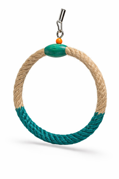 Papağanhane Mavi Halat Kuş Salıncağı 12x12 cm – Ahşap Boncuklu Muhabbet Kuşu ...