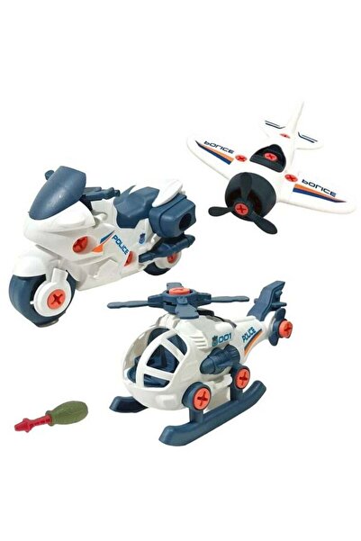 Rally Lightweight Police Pretend Play Vehicle Set For Kids