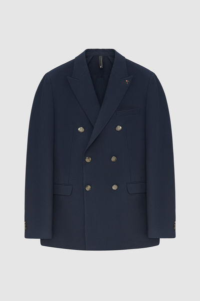Tween Slim Fit Lacivert Yünlü Kumaş Ceket