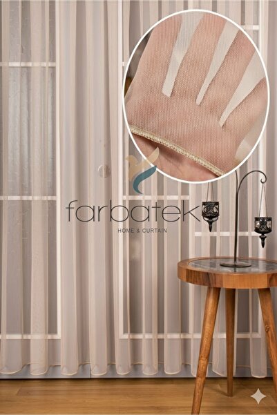 farbateks Обикновена модерна права гръцка пола в цвят на норка с двойна платн...