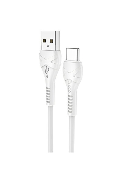 Hoco Cablu Date si Incarcare USB la USB Type-C X37, 1 m, Alb