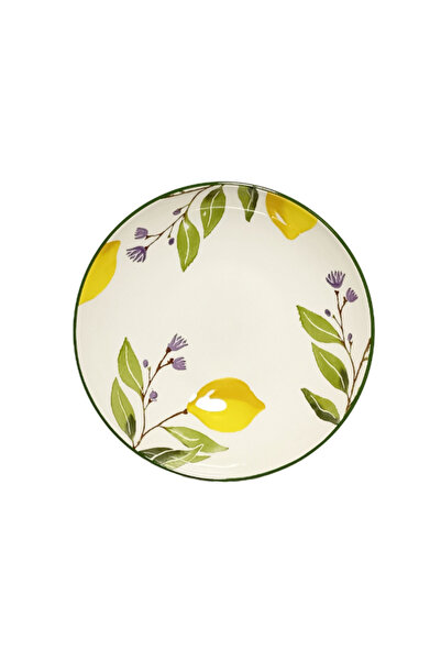 papart طبق شوربة دائري بنقشة الليمونادة، 23 سم