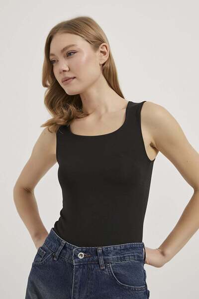 Arma Life Armalife 1807 Square Neck Strappy Stretchy Women's Bodysuit