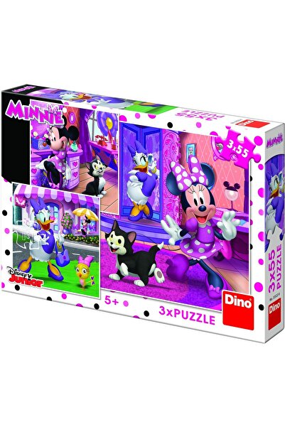 Dino Puzzle - Minnie, 3x55 pieces (62883)