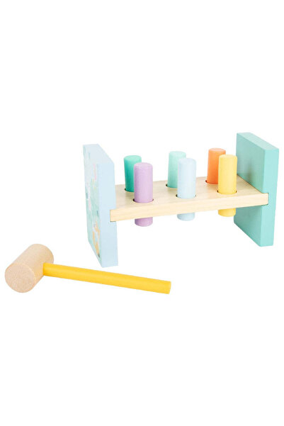 Small Foot Banc din lemn cu cilindrii și ciocan, Small Foot, 18 luni+