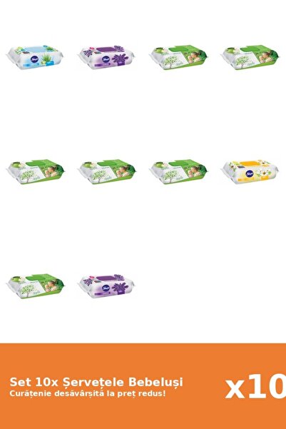 Sleepy Set of 10 Sleepy Baby Wipes: Chamomile, Lavender, Aloe Vera, Apple