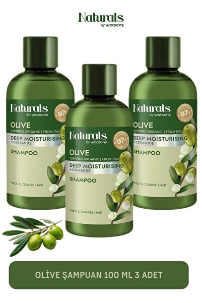 Naturals By Watsons Olive Şampuan 100 ml 3 Adet