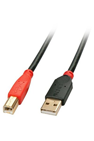 LİNDY Cablu USB A/USB B 10m USB 2.0 Negru, Roșu