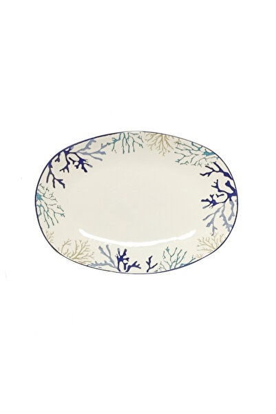 Papart Ocean Delights Elegant Design Oval Serving Platter 37x25cm