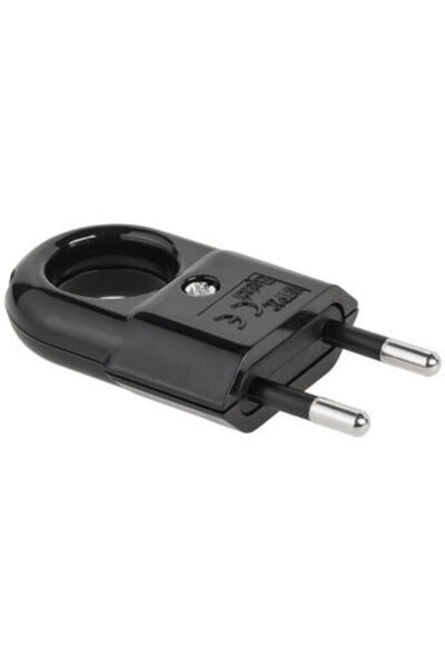 Generic FLAT EURO TYPE BLACK PLUG