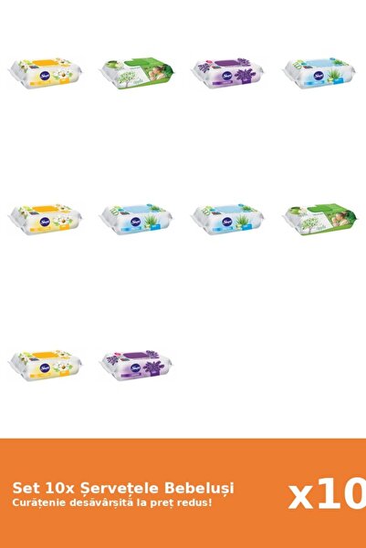 Sleepy Set of 10 Sleepy Baby Wipes: Chamomile, Lavender, Aloe Vera, Apple