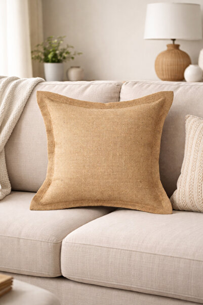 KÜTÜKhouse Natural Jute Pillow Filled Inside