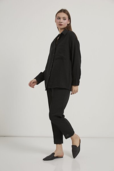 Arma Life Armalife 6770 Linen Look Shirt Pants Women's Set