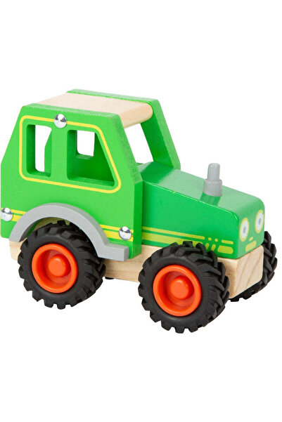 Small Foot Jucărie din lemn, Tractor Small Foot, Verde, 18 luni+