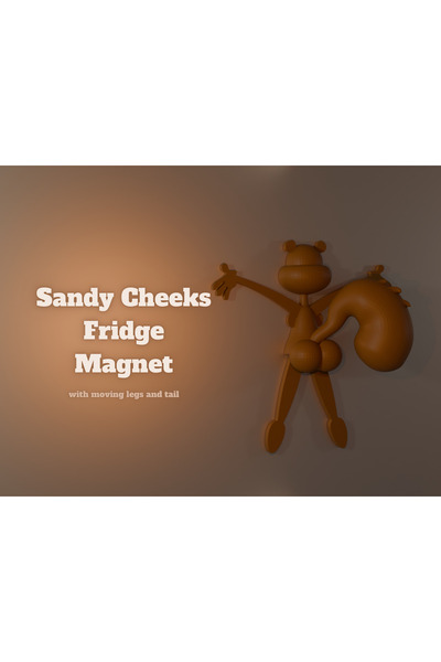Gonulella Sandy Cheeks Fridge buzdolabı magneti 1 adet