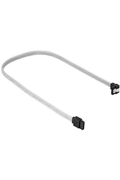 SHARKOON Cablu SATA III unghiular alb - 45 cm