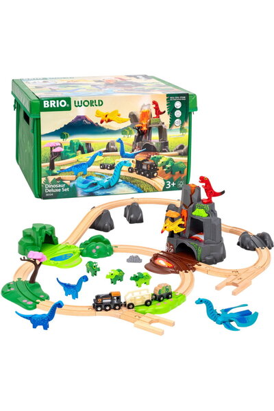 RAVENSBURGER BRIO World Dinosaur Deluxe Set, Railway