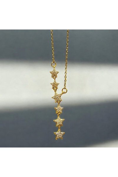 ArtBDesign Star Path Necklace Gold Color Gift for Lover
