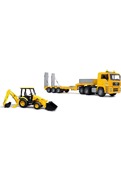Bruder Încărcător jos MAN TGA cu buldoexcavator JCB MIDI, model de vehicul