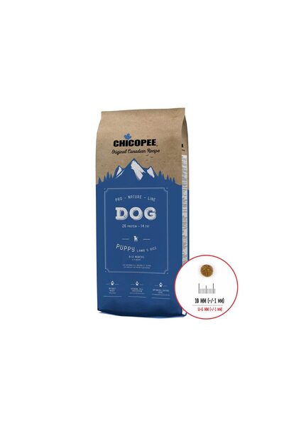 Chicopee Hrana uscata pentru caini, Pro Nature Line Puppy, Miel si Orez, 20 kg