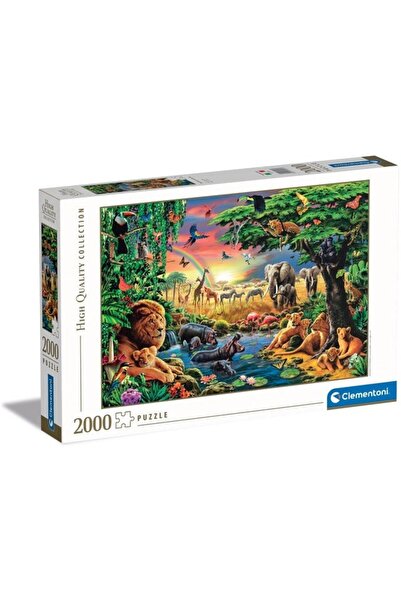 CLEMENTONI Puzzle 2000 pieces - The African Gathering (Clementoni-32081)
