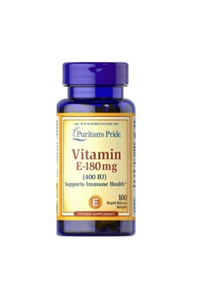 Puritan's Pride Vitamin E 400 IU (180mg) – 100 Softgels for Antioxidant Support