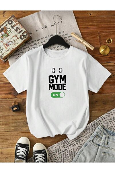 Oceanwear Gym Mode Printed Crew Neck Short Sleeve Plain Unisex Tshirt