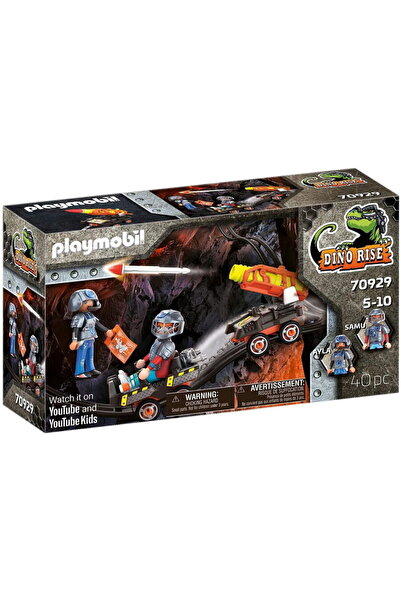 Playmobil 70929 Dino Mine Rocket Kart Construction Toy