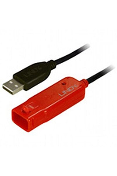 LİNDY Cablu USB 2.0 de 12 m, cablu USB, USB A, negru