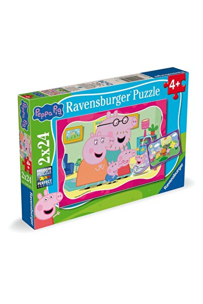 RAVENSBURGER Παζλ 2x24 Κομμάτια - Οικογένεια Πέππα Πιγκ (Ravensburger-04184)